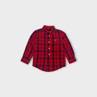 Wrangler Plaid Long Sleeve Shirt, Size 3