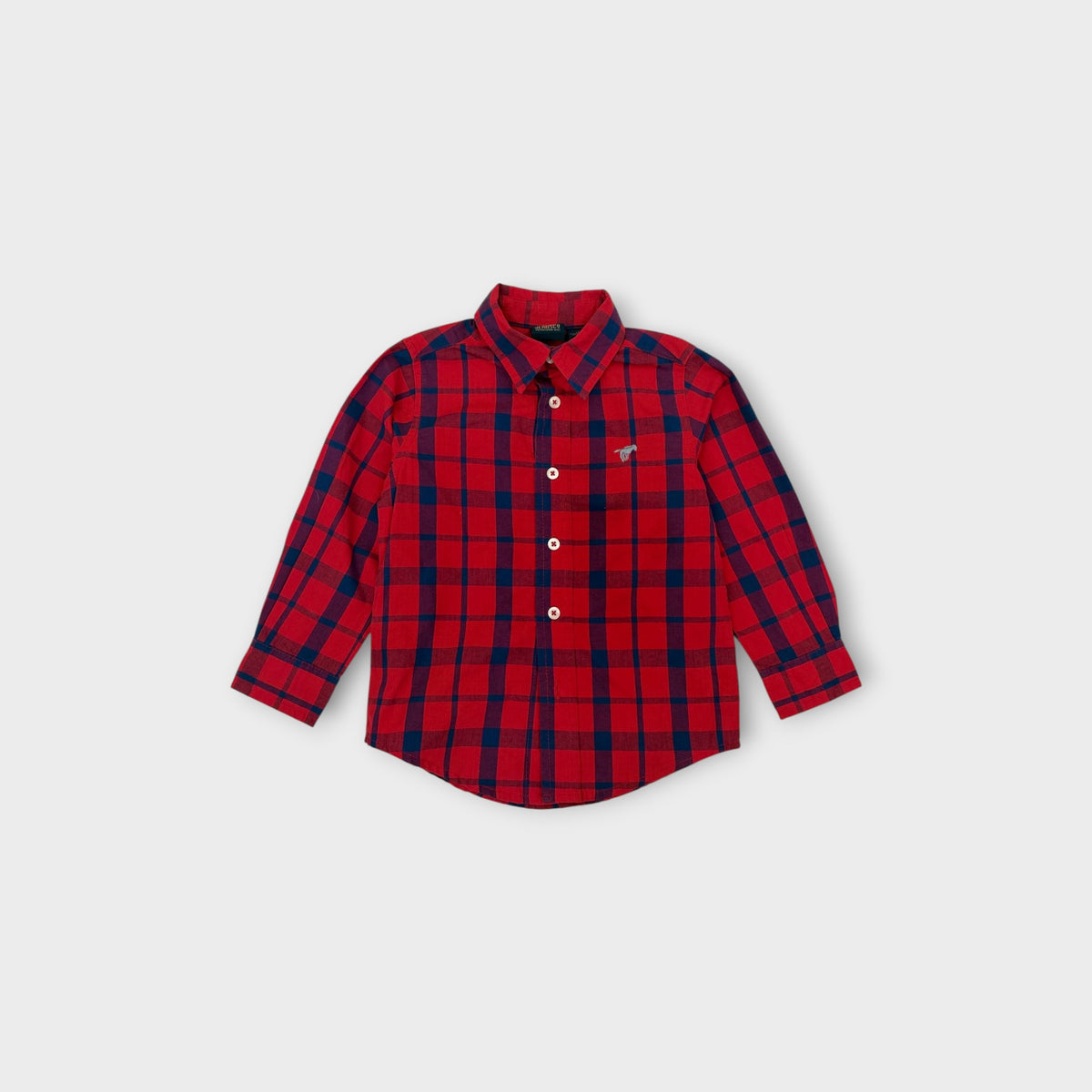 Wrangler Plaid Long Sleeve Shirt, Size 3