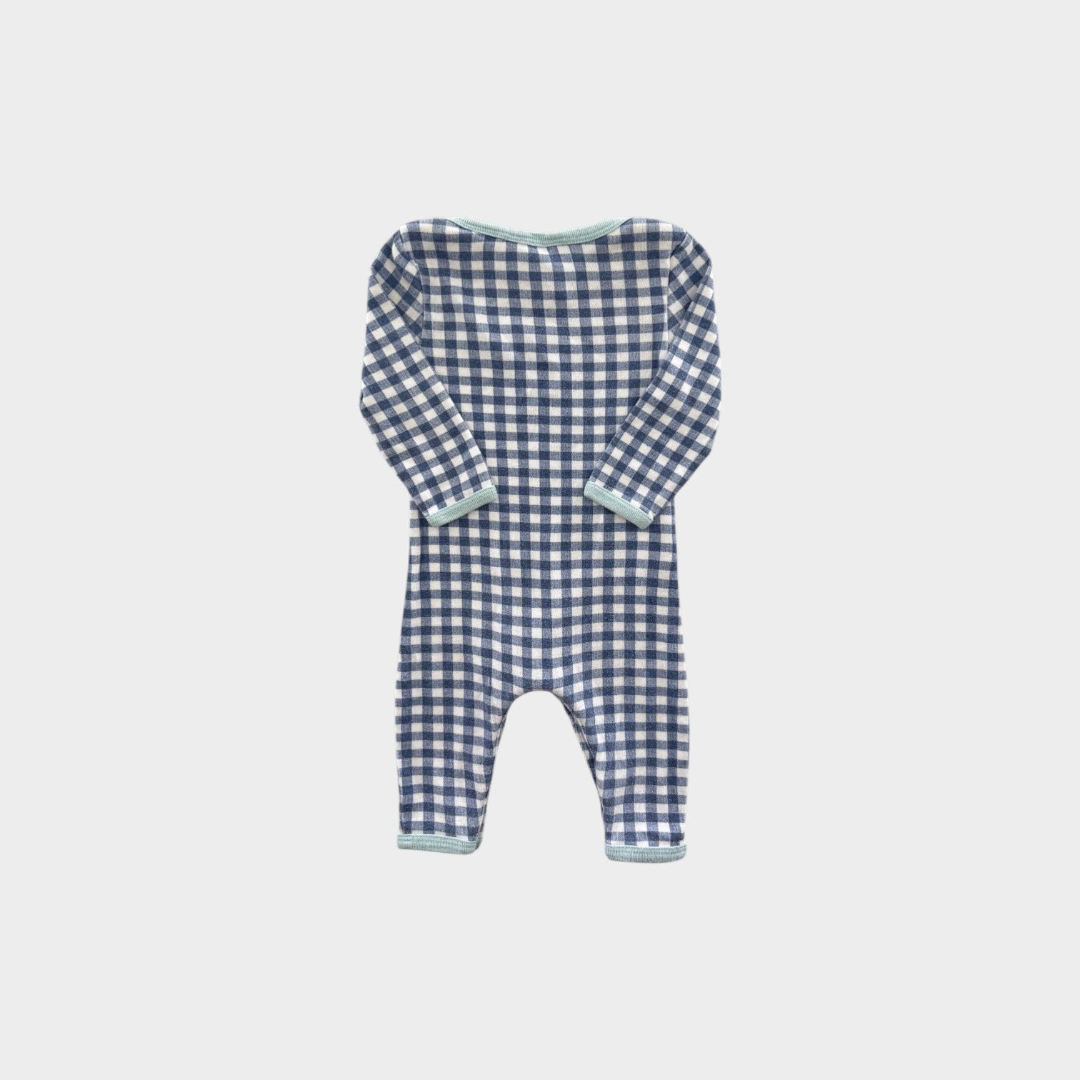 Country Road Gingham Onesie, Size 000