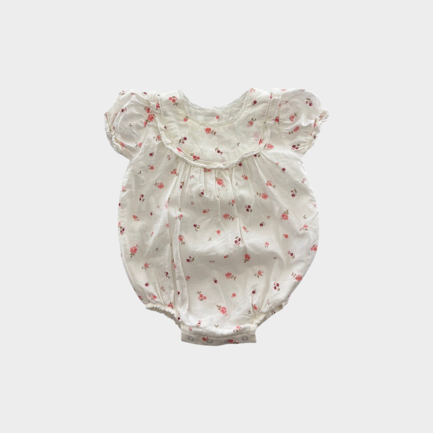 Purebaby Floral Romper, Size 000
