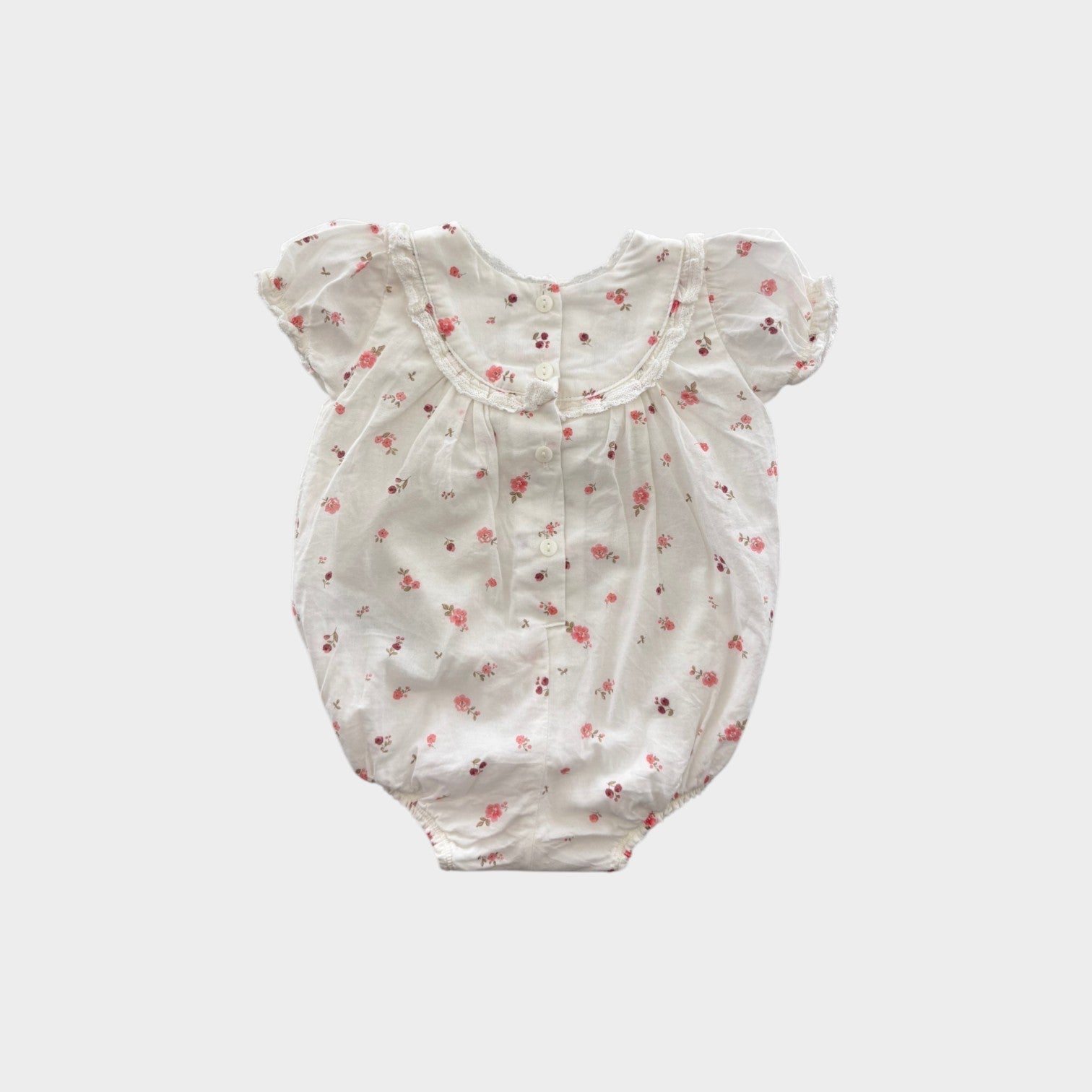 Purebaby Floral Romper, Size 000