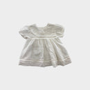 Purebaby White Embroidered Dress, Size 000