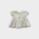 Purebaby White Embroidered Dress, Size 000
