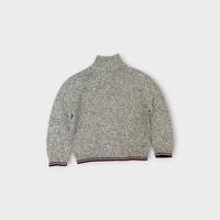 TH Grey Knit Quarter Zip Jumper, Size 18M