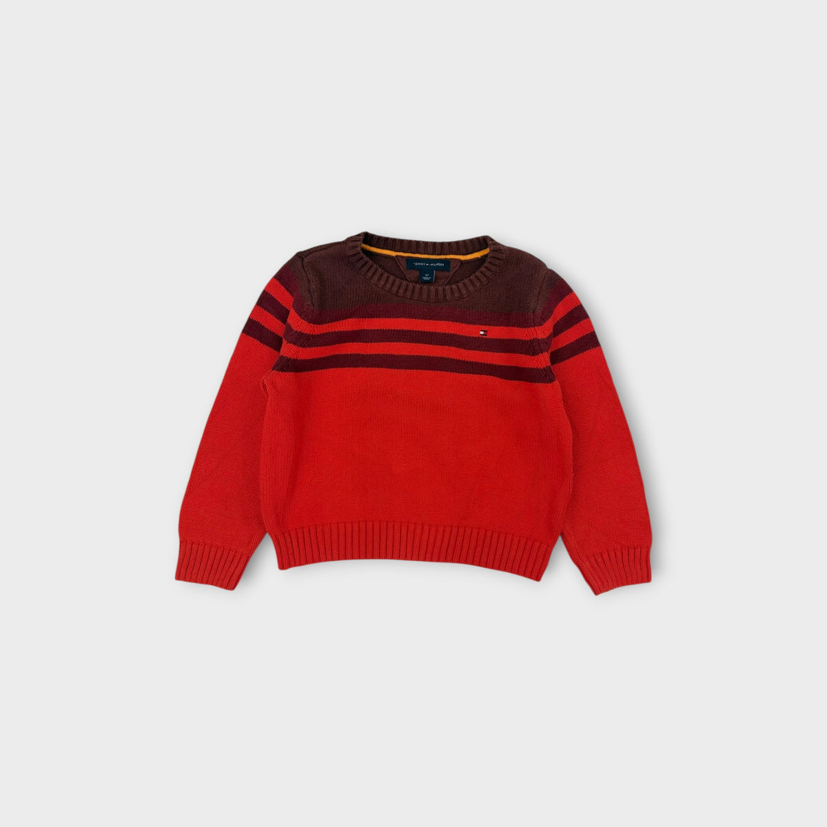 Retro Tommy Hilfiger Stripe Knit Jumper, Size 3