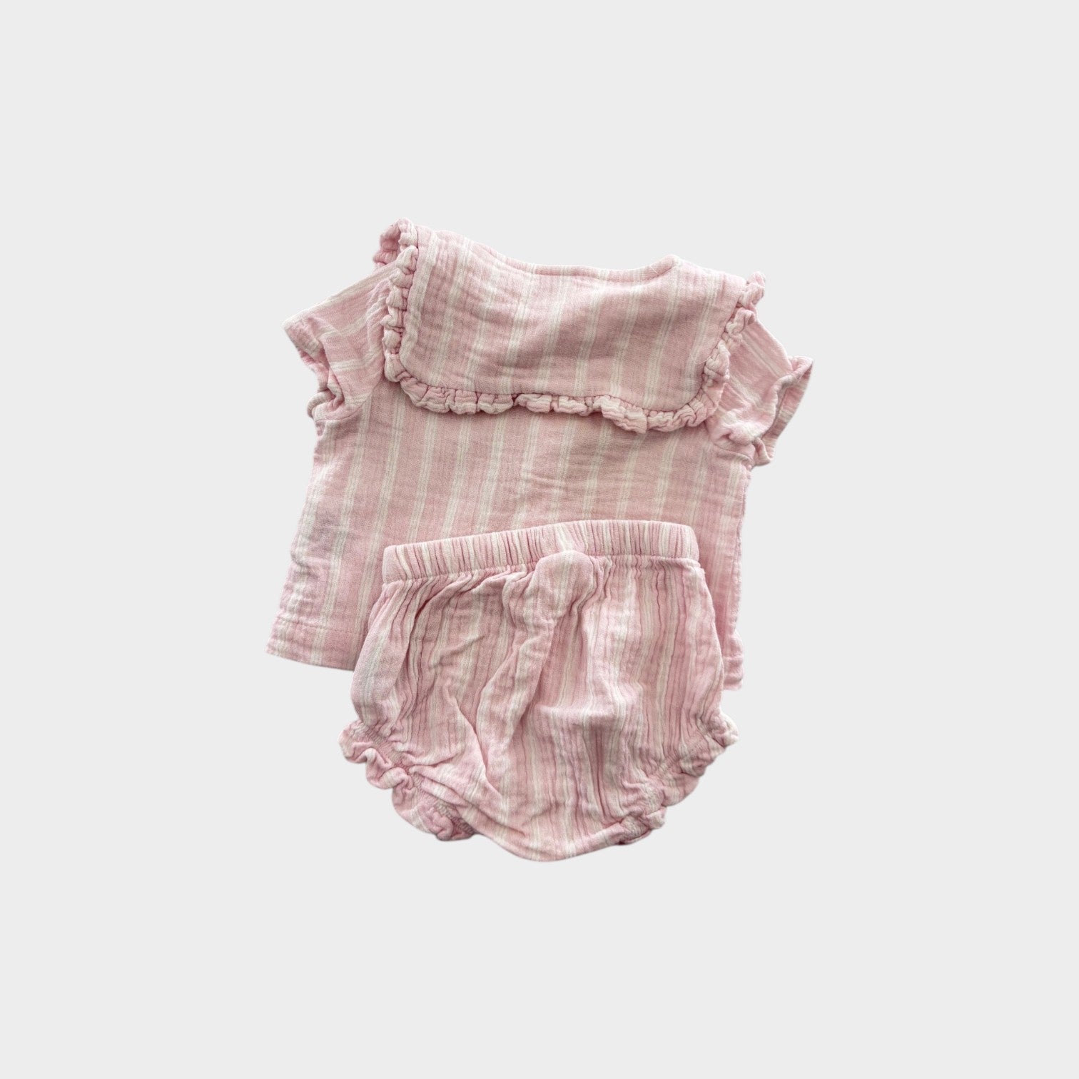 Seed Pink Stripe Set, Size 000