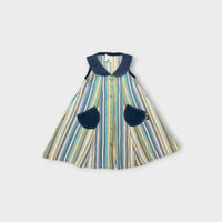 Vintage Stripe Sleeveless Dress, Size 3