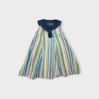 Vintage Stripe Sleeveless Dress, Size 3