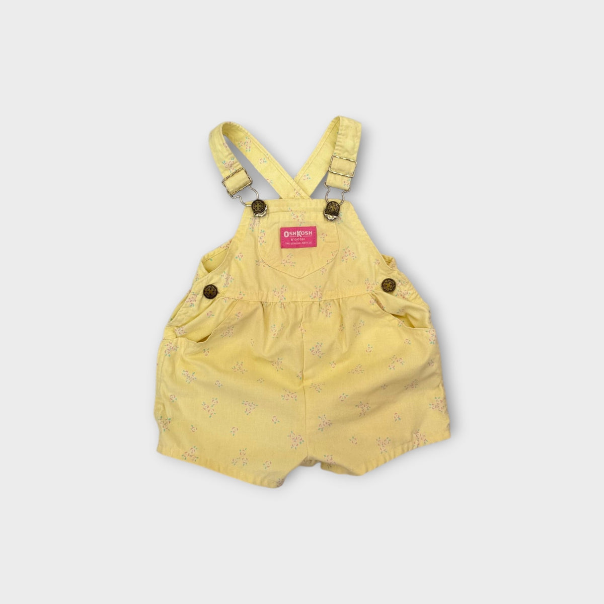 Oshkosh B'Gosh Vintage Yellow Shortalls, Size 1