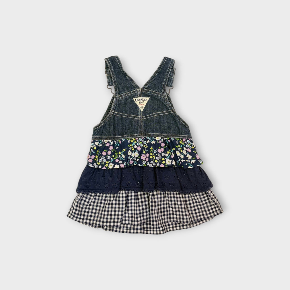 Oshkosh Girl Retro Denim Pinafore, Size 1-2