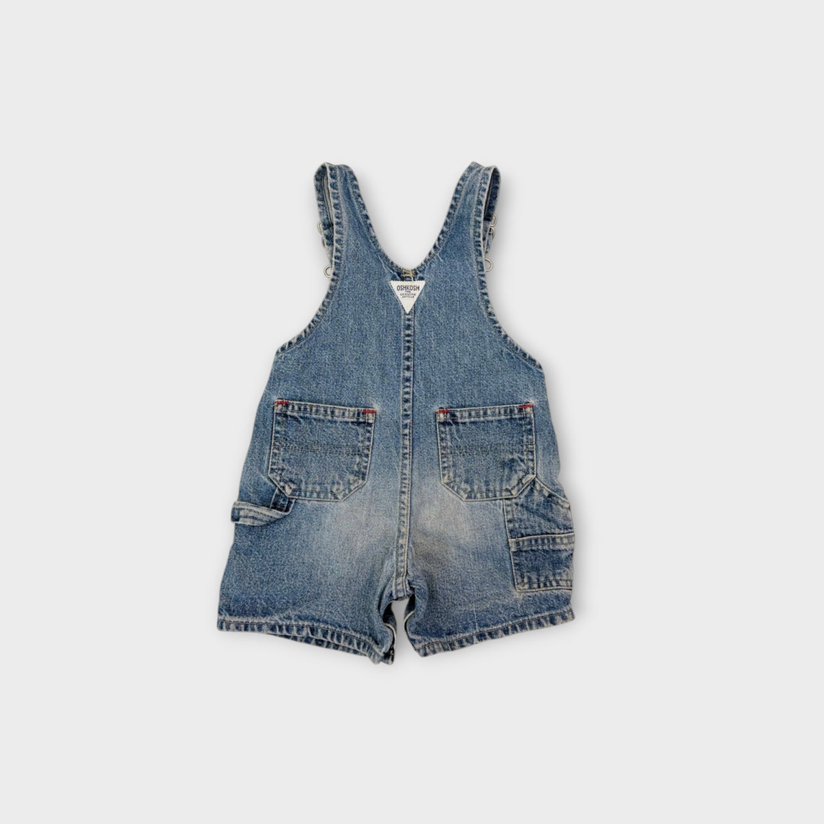 OshKosh Retro Denim Shortalls, Size 0