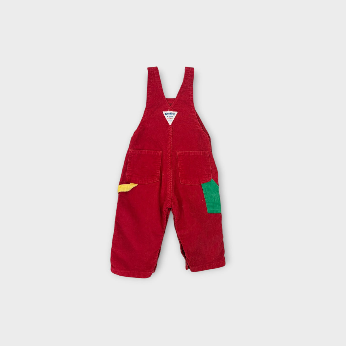Oshkosh B'Gosh Vintage Colour Block Corduroy Overalls, Size 0