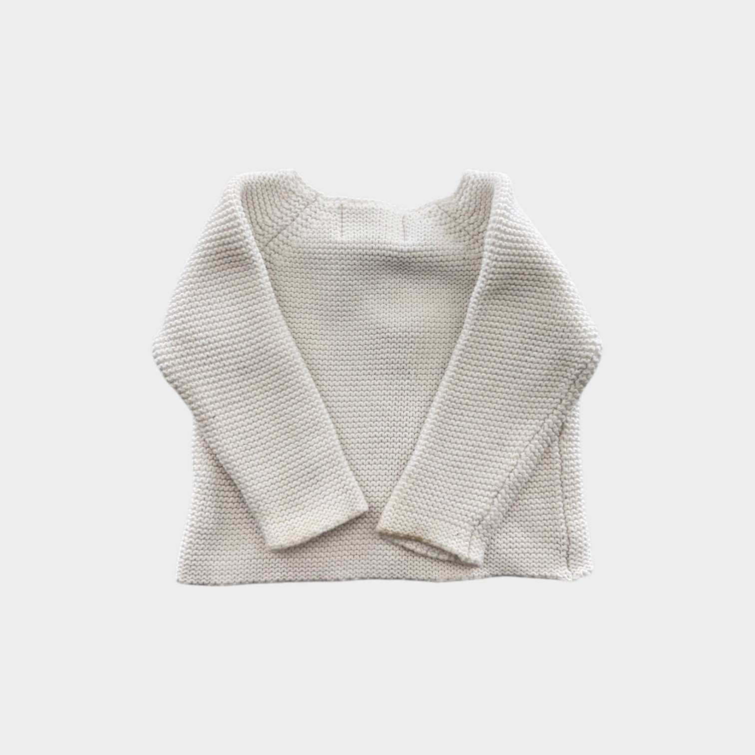 Homegrown White Knit Cardigan, Size 000