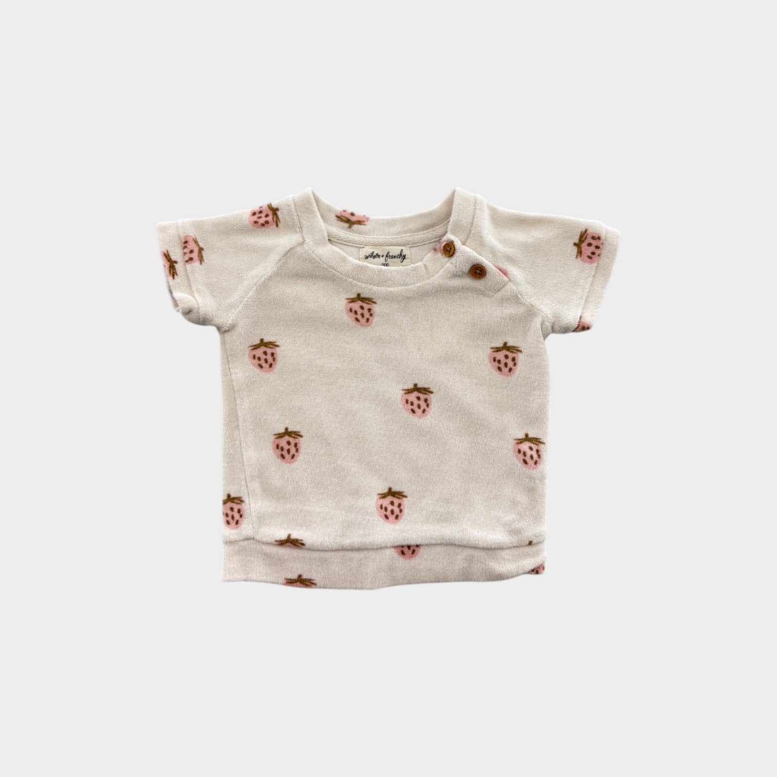 Wilson & Frenchy Strawberry Terry Top, Size 000