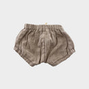 Freckly Ollie Stripe Linen Shorts, Size 000