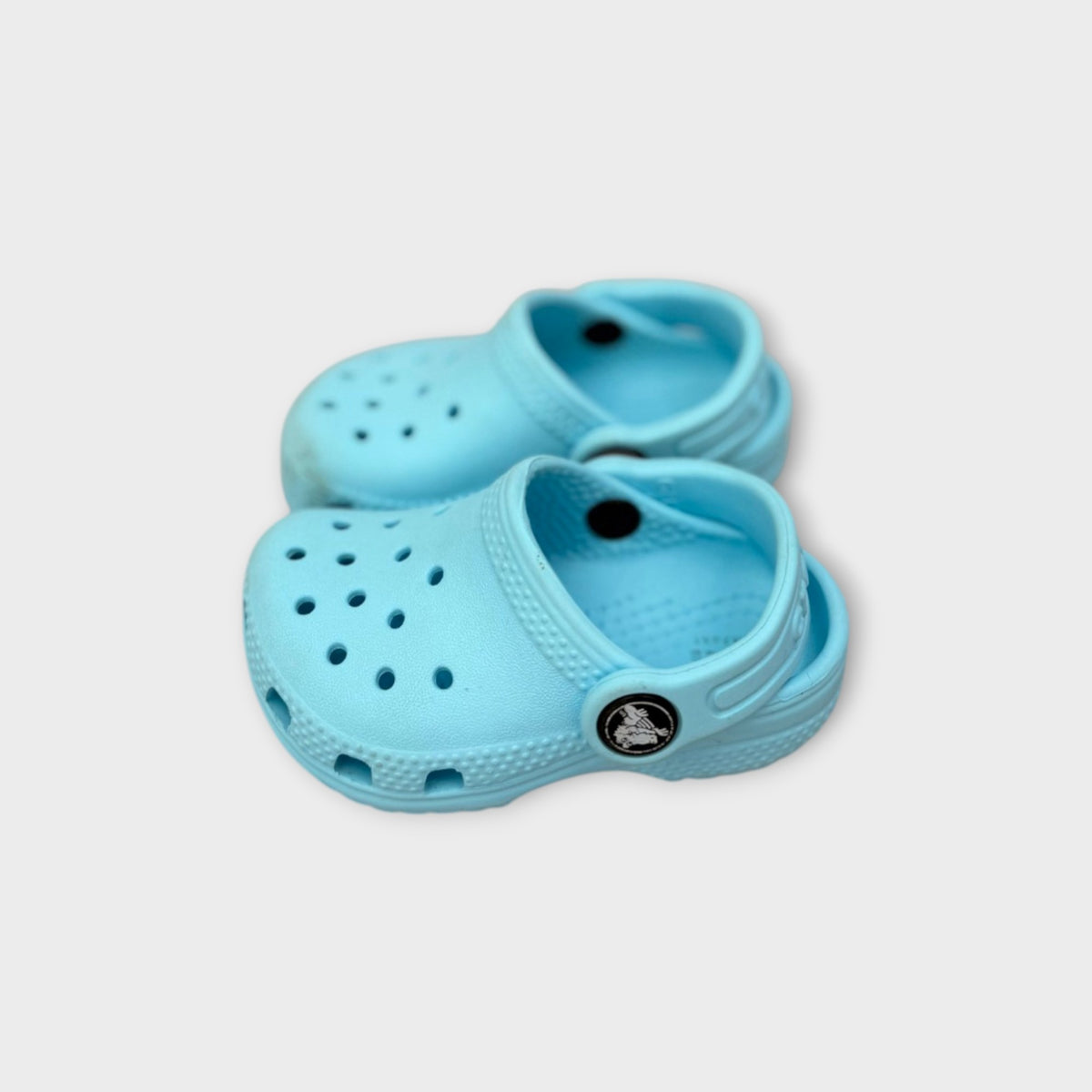 Light Blue Crocs, Size C4