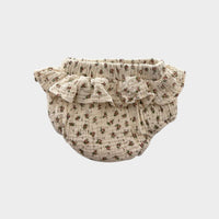 Blue Daisy Floral Bloomers, Size 000