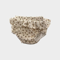 Blue Daisy Floral Bloomers, Size 000