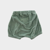Seed Teal Terry Shorts, Size 000