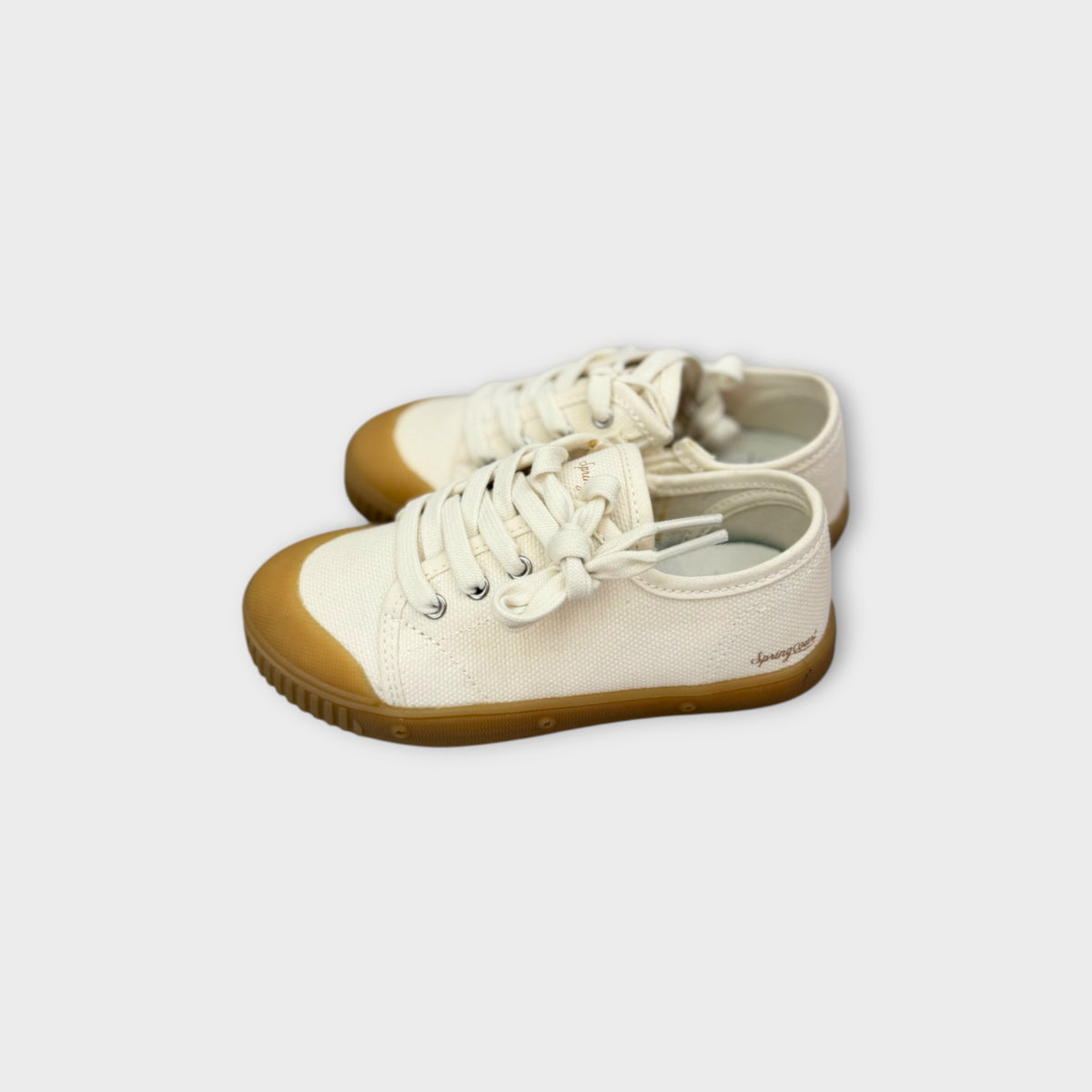 Spring Court White Canvas Sneaker, Size EU 29