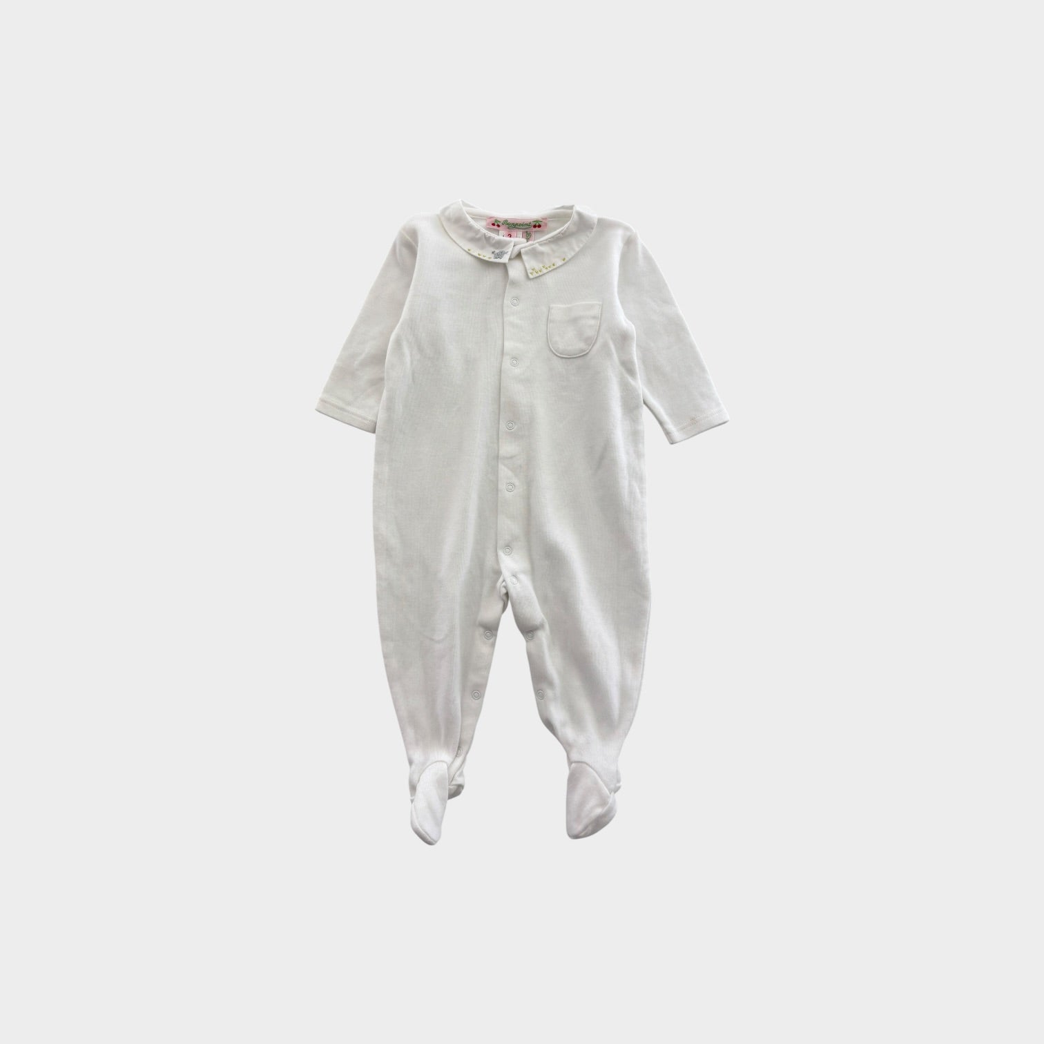 Bon Point White Onesie, Size 000