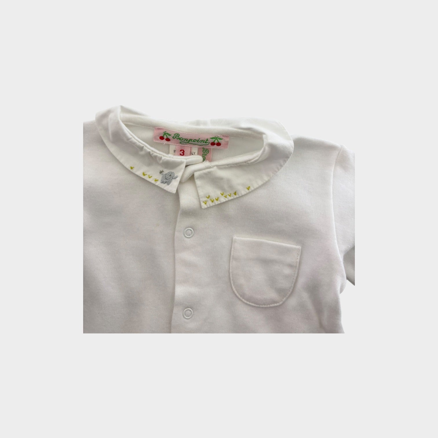 Bon Point White Onesie, Size 000