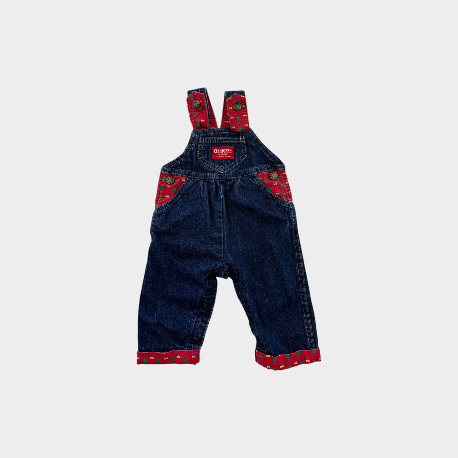 Vintage Oshkosh B'Gosh Denim Overalls, Size 00