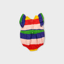 Kip & Co Rainbow Stripe Linen Romper, Size 000