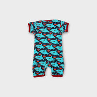 Duns Sweden Shark Romper, Size 000