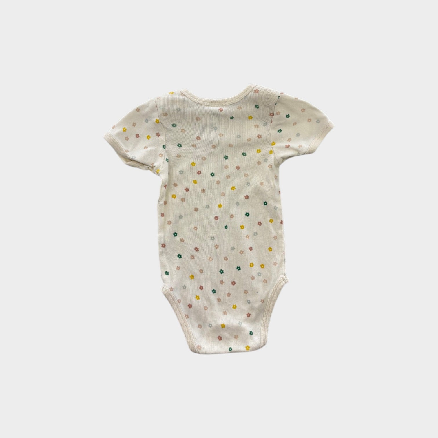 Nature Baby Flower Print Bodysuit, Size 00