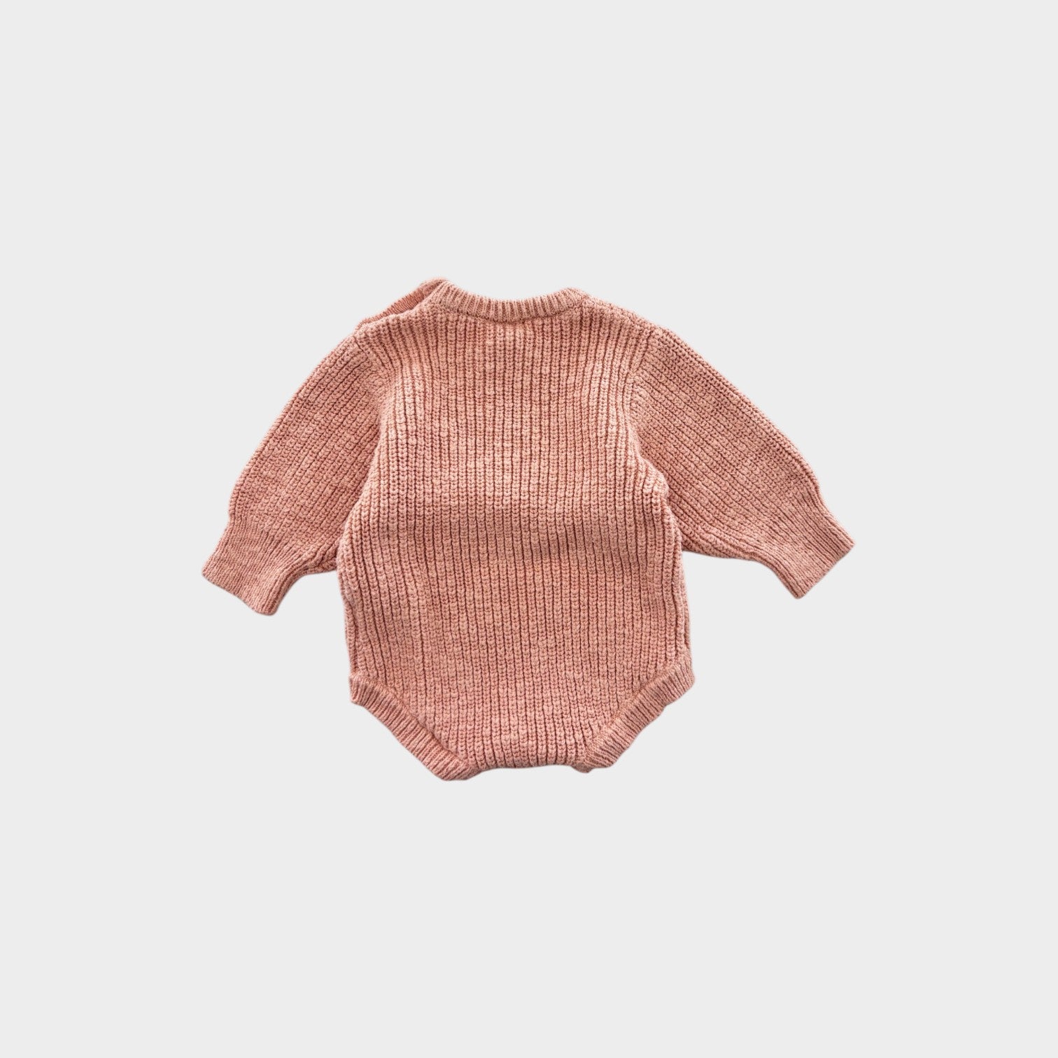 Pink Knit Romper, Size 00