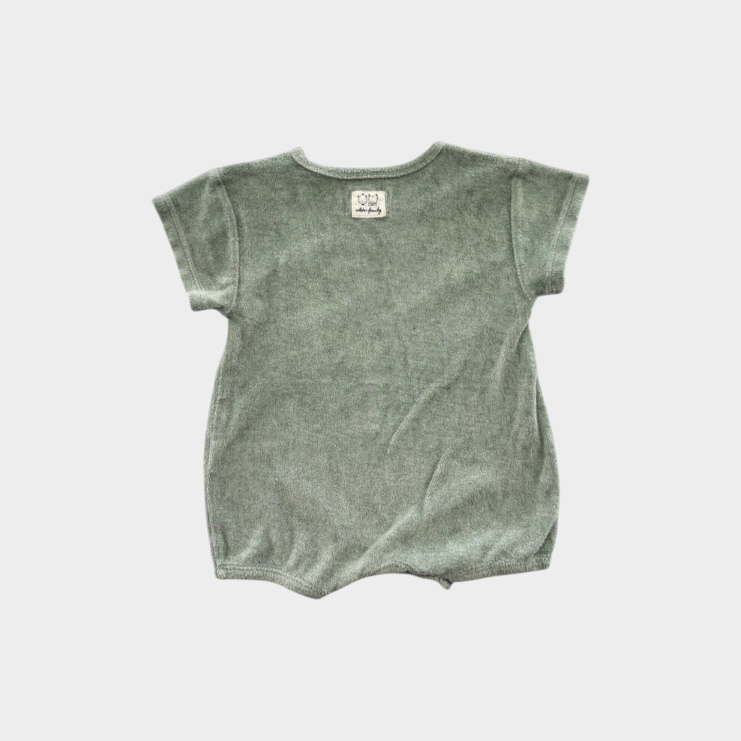 Wilson & Frenchy Green Terry Romper, Size 00