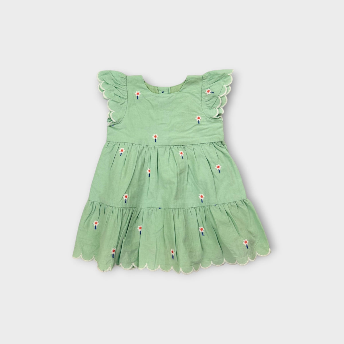 Jack & Milly Green Embroidered Dress, Size 00