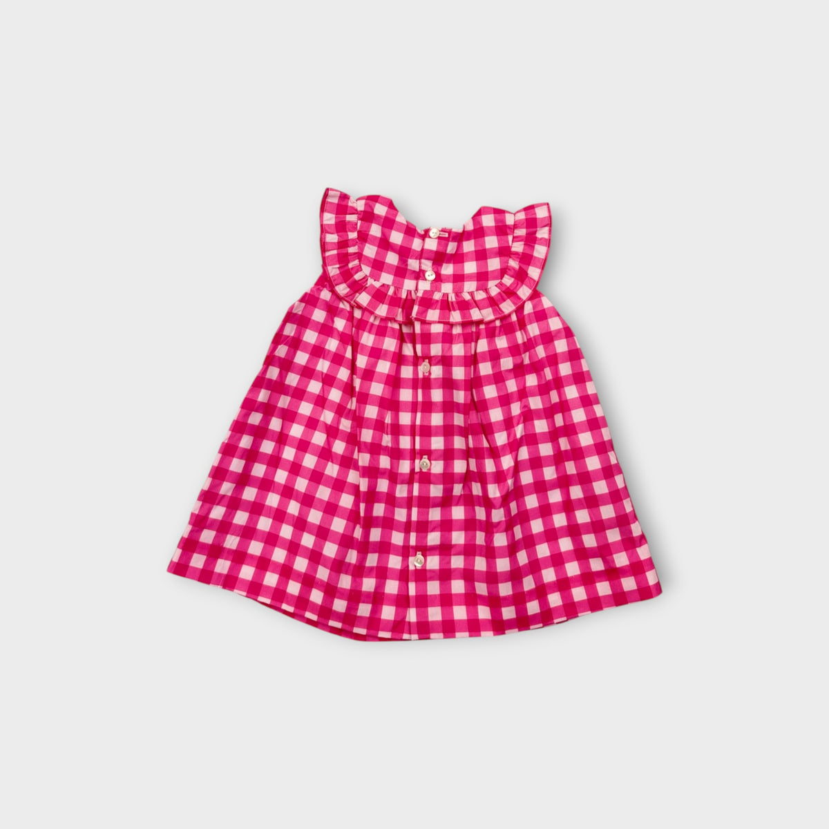 Jacadi Paris Pink Gingam Dress, Size 00
