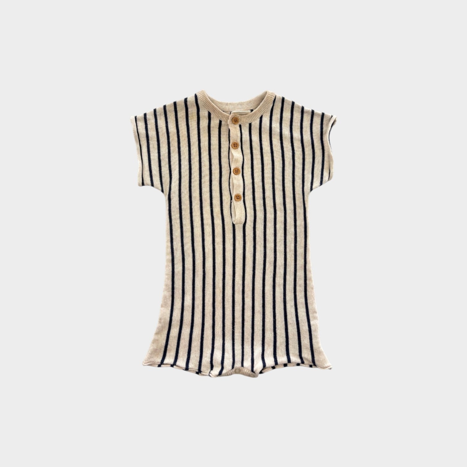 Jack & Milly Stripe Knit Romper, Size 00