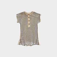 Jack & Milly Stripe Knit Romper, Size 00