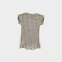 Jack & Milly Stripe Knit Romper, Size 00