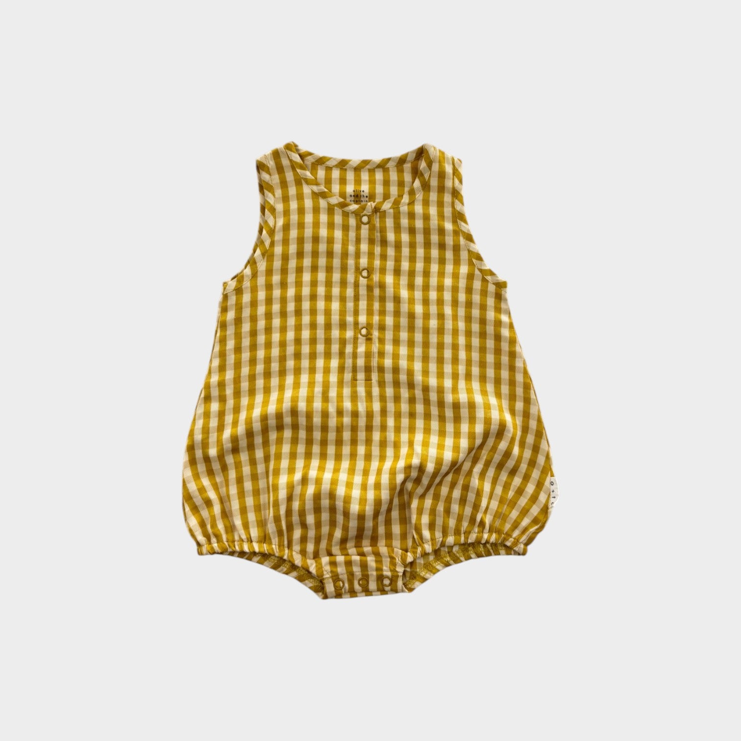 Olive & The Captain Gingham Romper, Size 00