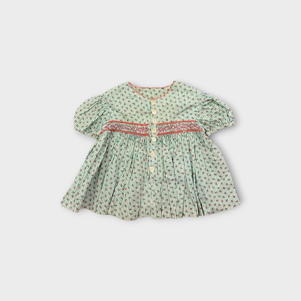 Vintage Smock Blouse, Size 00