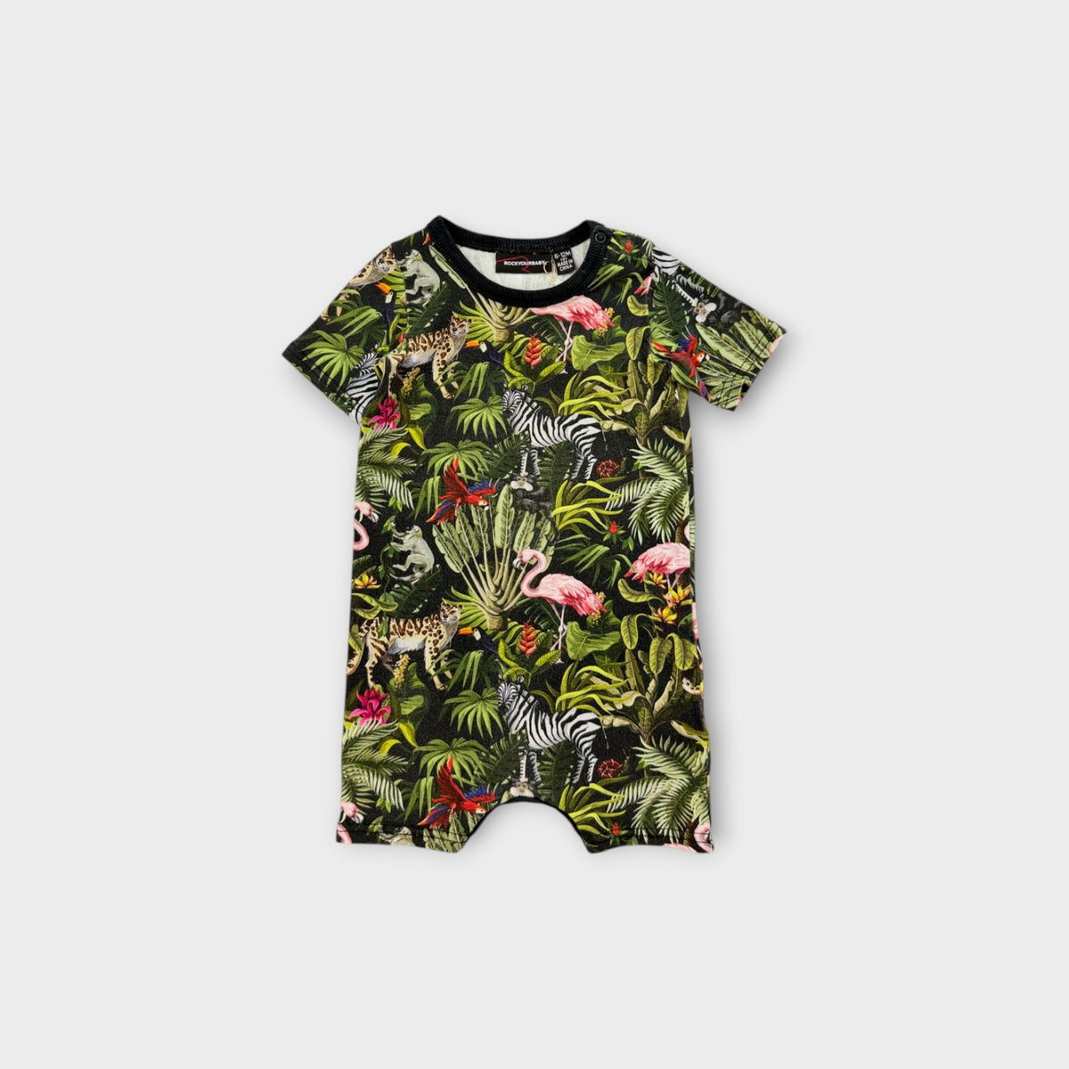 Rock Your Baby Jungle Print Onesie, Size 0
