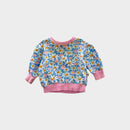 Goldie & Ace Blue Daisy Sweatsuit Set, Size 00