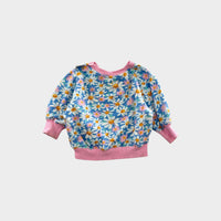 Goldie & Ace Blue Daisy Sweatsuit Set, Size 00