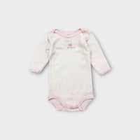 Petit Bateau White Bodysuit, Size 000