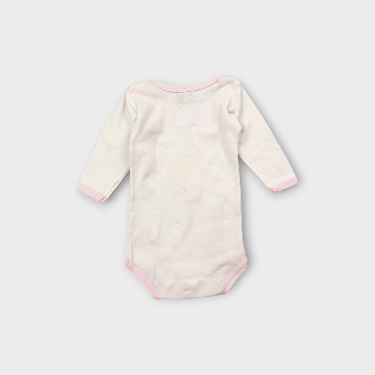 Petit Bateau White Bodysuit, Size 000