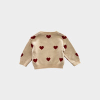 Quincy Mae Heart Knit Set, Size 00