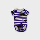 Mini Rodini Stripe Crocodile Bodysuit, Size 00