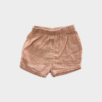 Petit Bateau Pink Muslin Shorts, Size 00