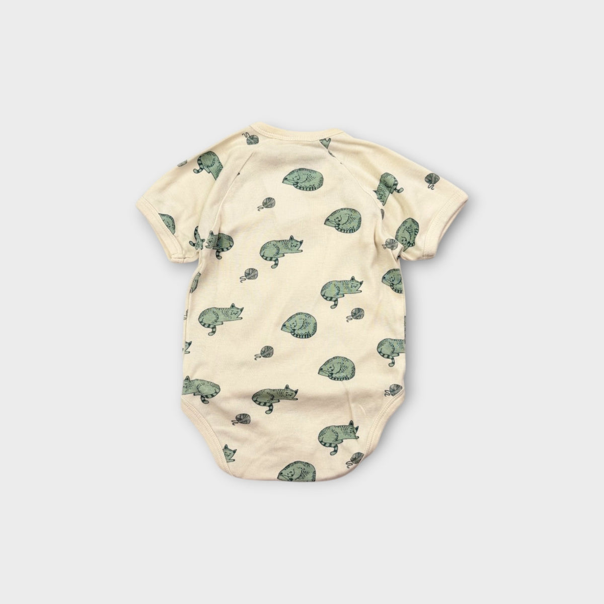 Nature Baby Cat Print Bodysuit, Size 00