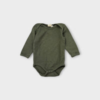 Nature Baby Green Pointelle Bodysuit, Size 00