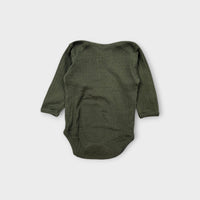 Nature Baby Green Pointelle Bodysuit, Size 00
